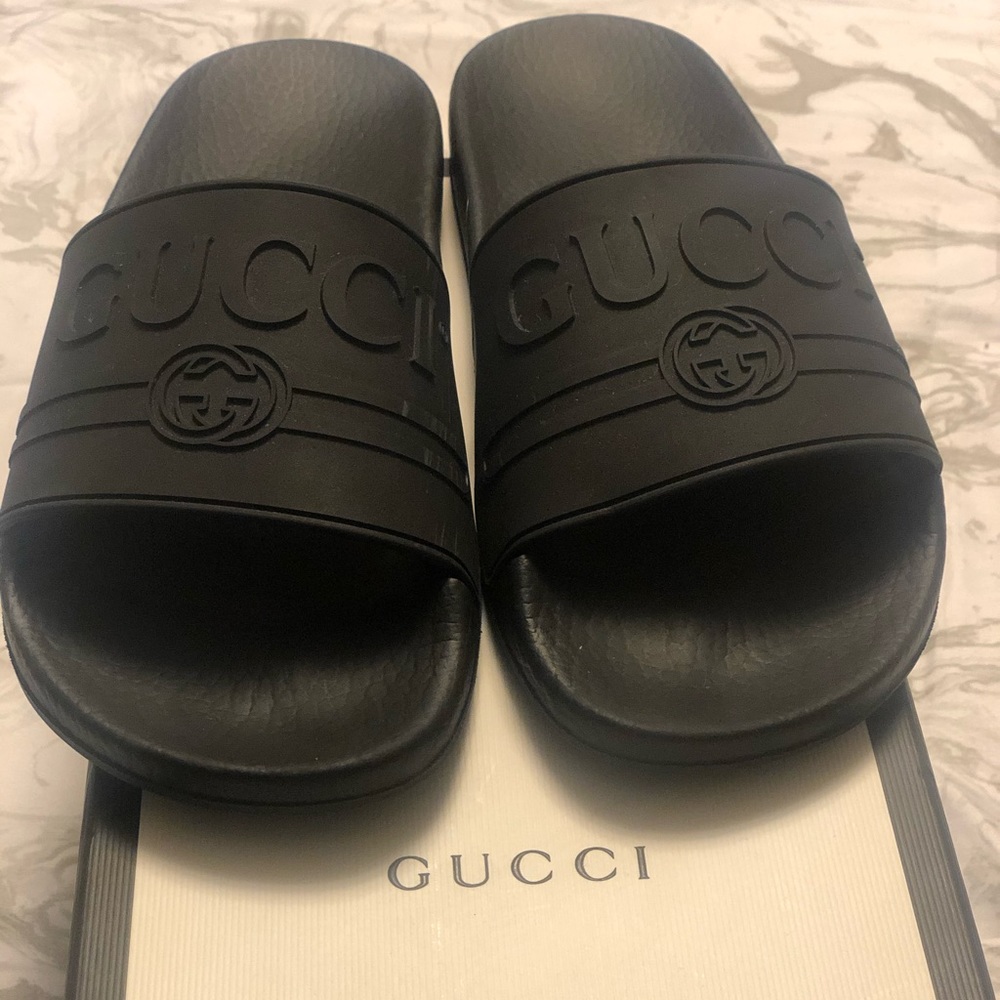 Gucci slides sandals shoes authentic